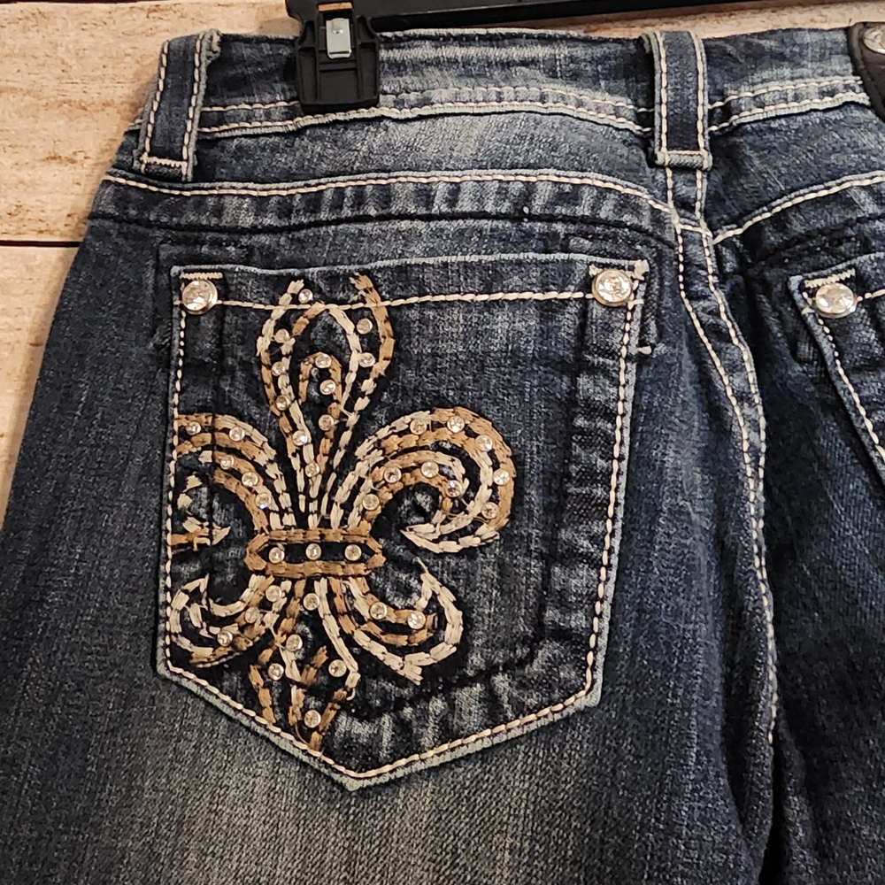 Miss Me Women's Dark Blue Boot Cut Jeans - Picture 6 of 7